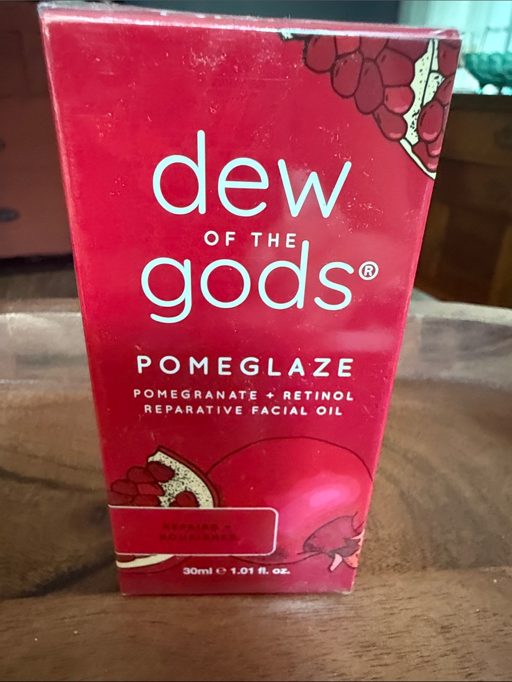 Dew of the Gods PomeGlaze Reparative Facial Oil - Red